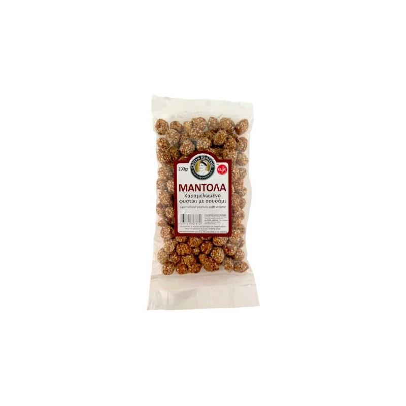 Cacahuètes grecques caramélisées au sésame et au miel ELLIE 220 g