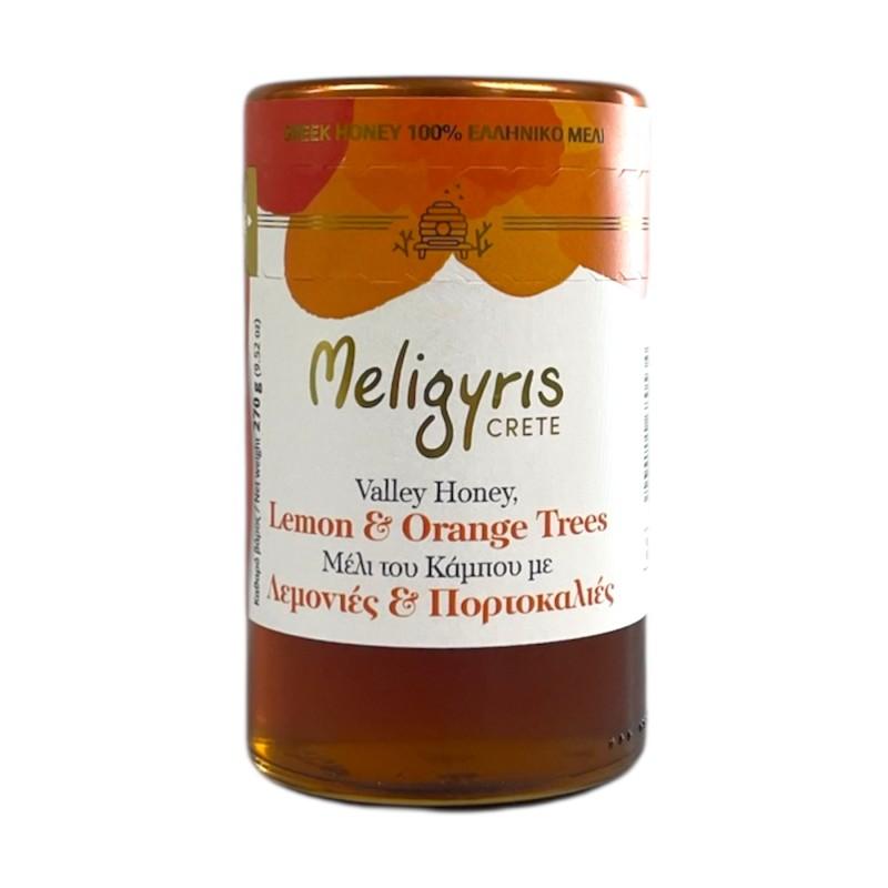 Miel de Vallée fleur d’oranger et citronnier MELIGYRIS 270 g