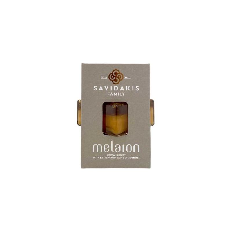 Miel Melaion aux sphères d’huile d’olive IGP Sitia de la famille Savidakis TOPLOU 150g