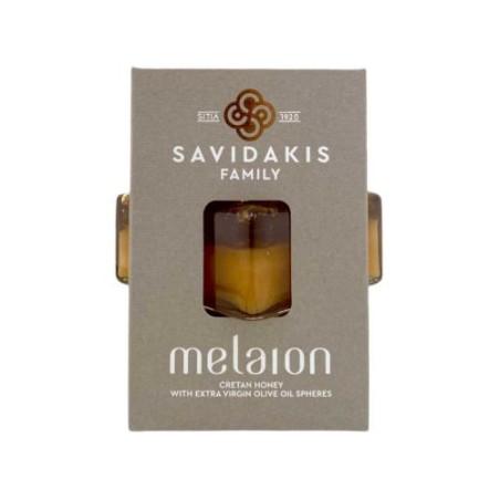 Miel Melaion aux sphères d’huile d’olive IGP Sitia de la famille Savidakis TOPLOU 150g