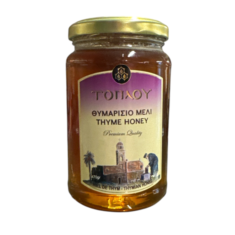 Miel de thym crétois TOPLOU 470 g