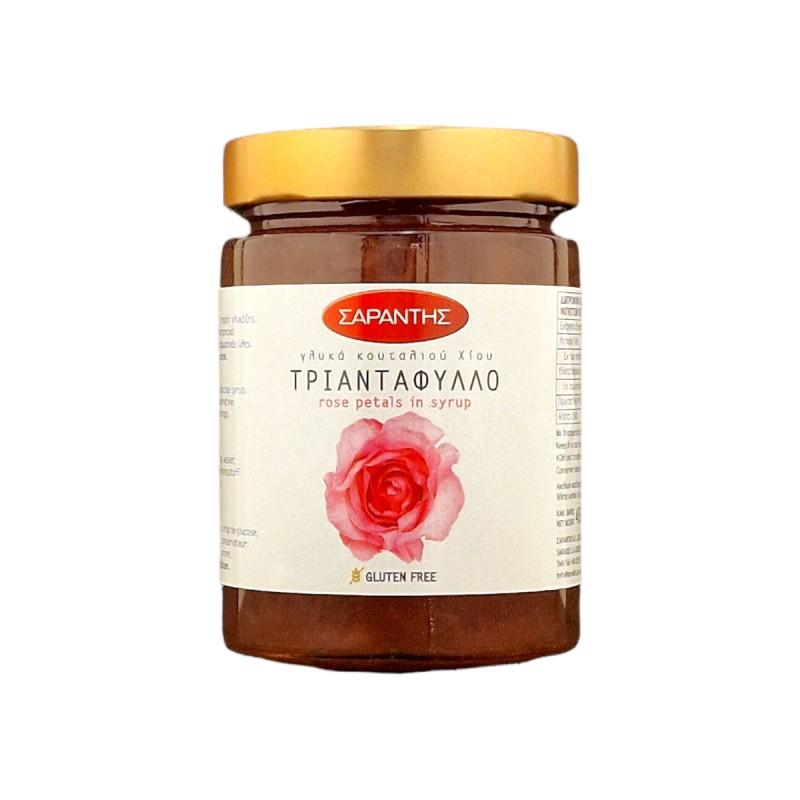Pétales de roses confits au sirop SARANTIS 453 g