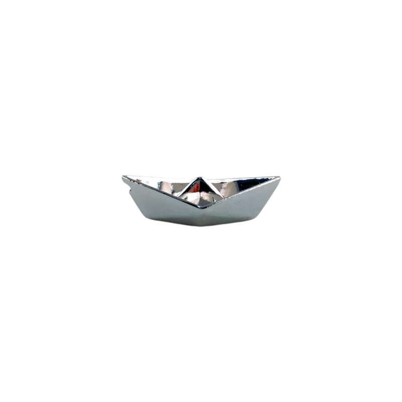 Pendentif petit bateau en acier 6x2cm