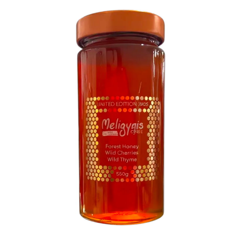 Miel de forêt, cerises sauvages et thym sauvage ÉDITION LIMITÉE 2025 MELIGYRIS 550 g