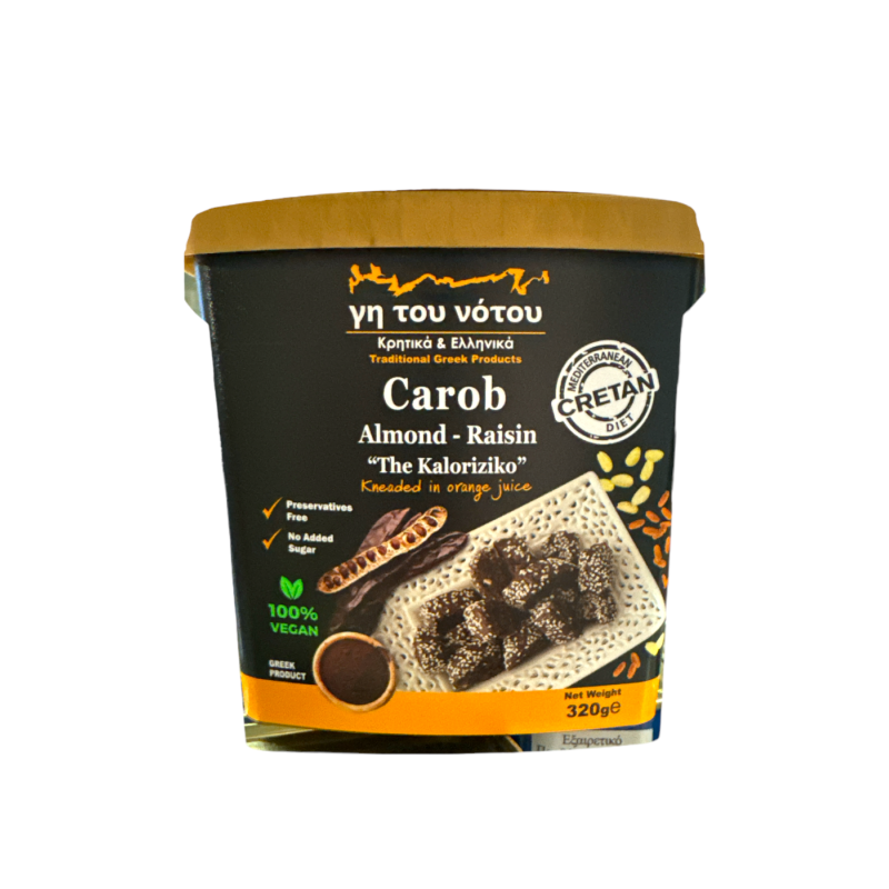 Biscuits à la caroube, aux amandes et aux raisins GI TOU NOTOU 320 g