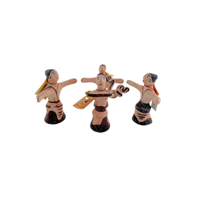 Petites figurines de danseurs en terre cuite fait main IDOLS ART