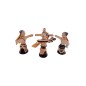 Petites figurines de danseurs en terre cuite fait main IDOLS ART