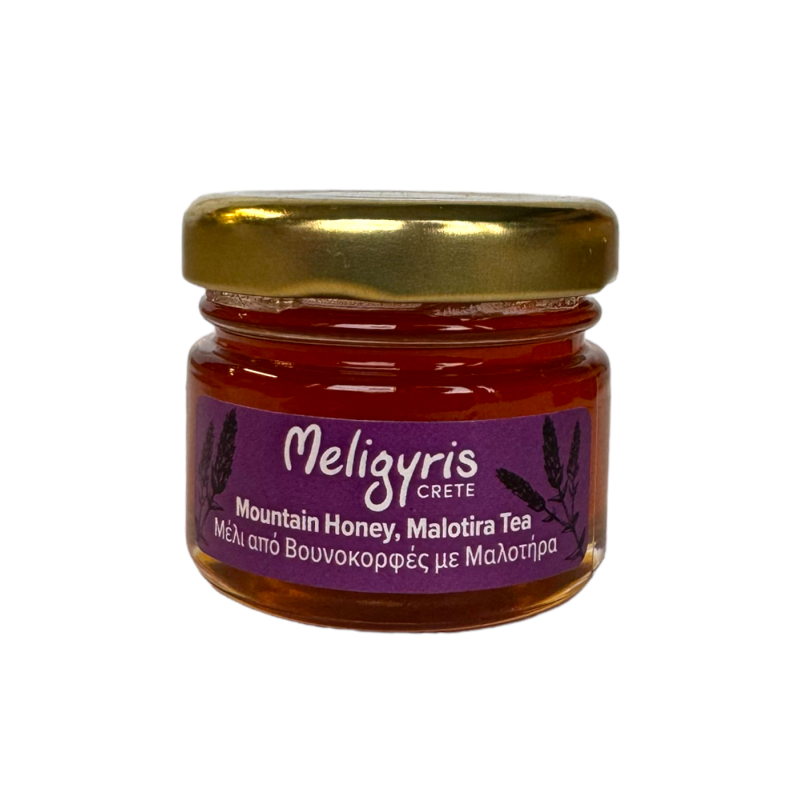Miel de montagne avec Malotira "thé de montagne" MELIGYRIS pour Box "Boîtes Cadeaux" 30 g