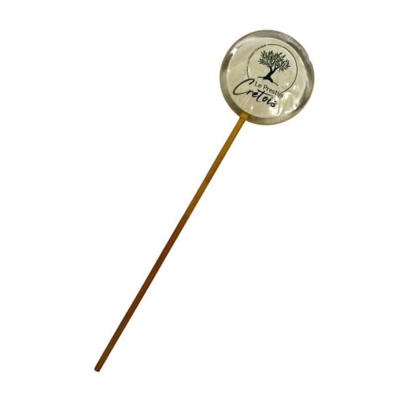 Sucette au parfum d’enfance signée Le Prestige Crétois KING OF CANDY Diam. 6 cm Sucette au parfum d’enfance signée Le Prestige Crétois KING OF CANDY Diam. 6 cm