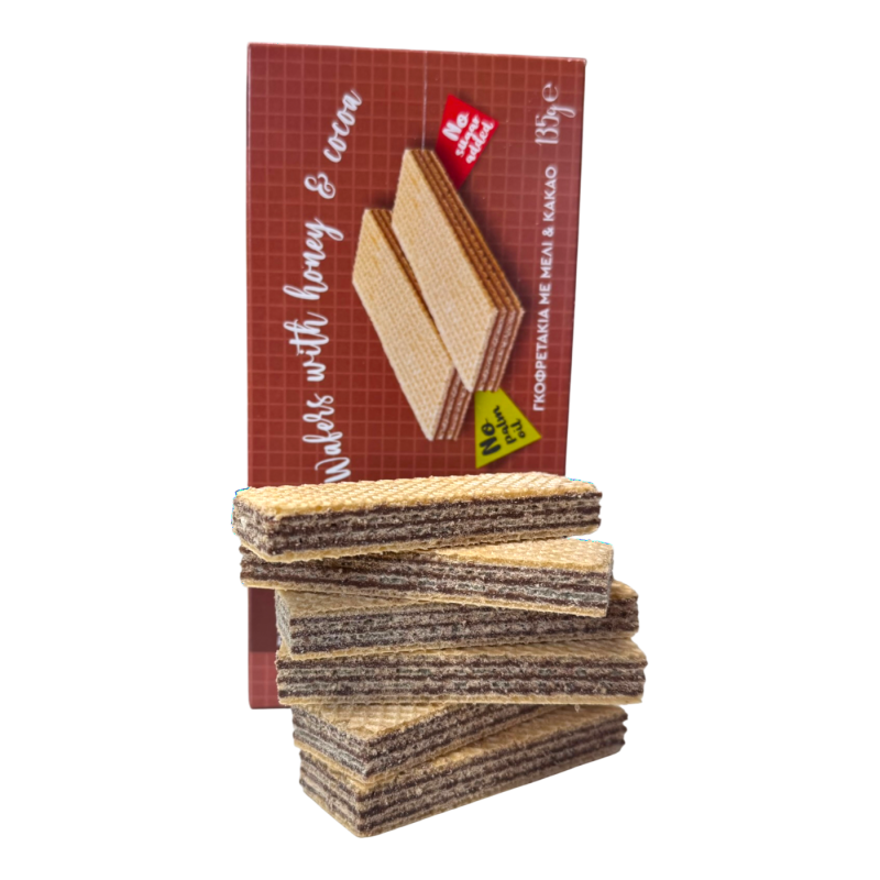 Gaufrettes croustillantes au miel et cacao THE BEE BROS 135 g
