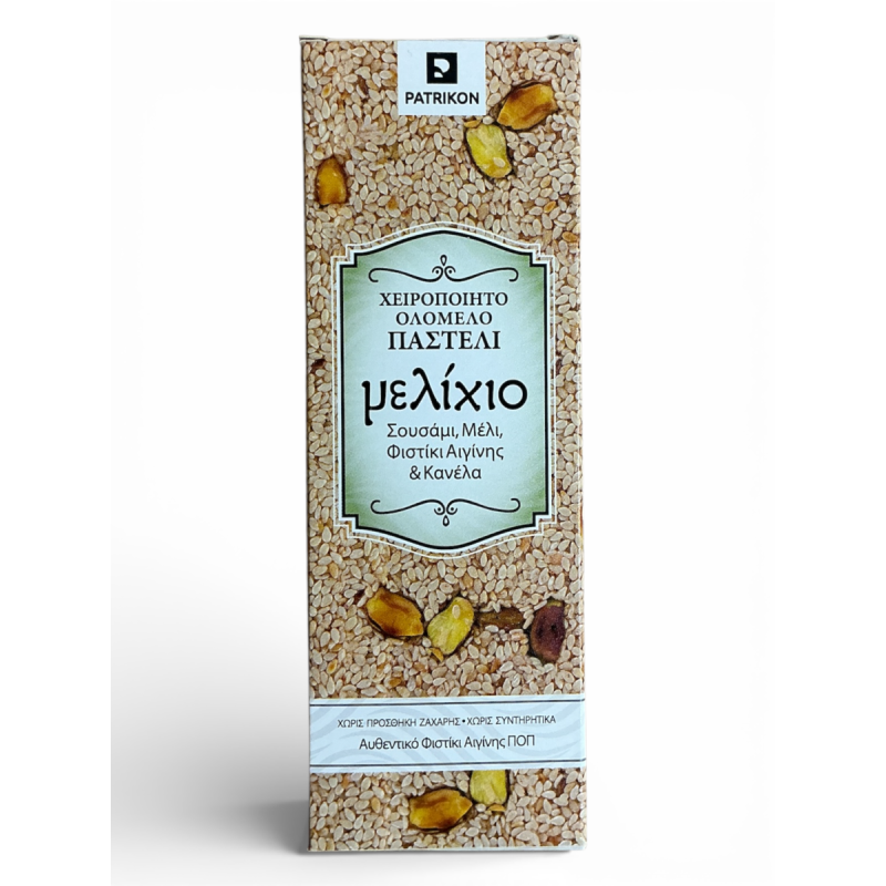 Barre de sésame "pasteli" au miel, pistache d’Aegina & cannelle PATRIKON 60 g