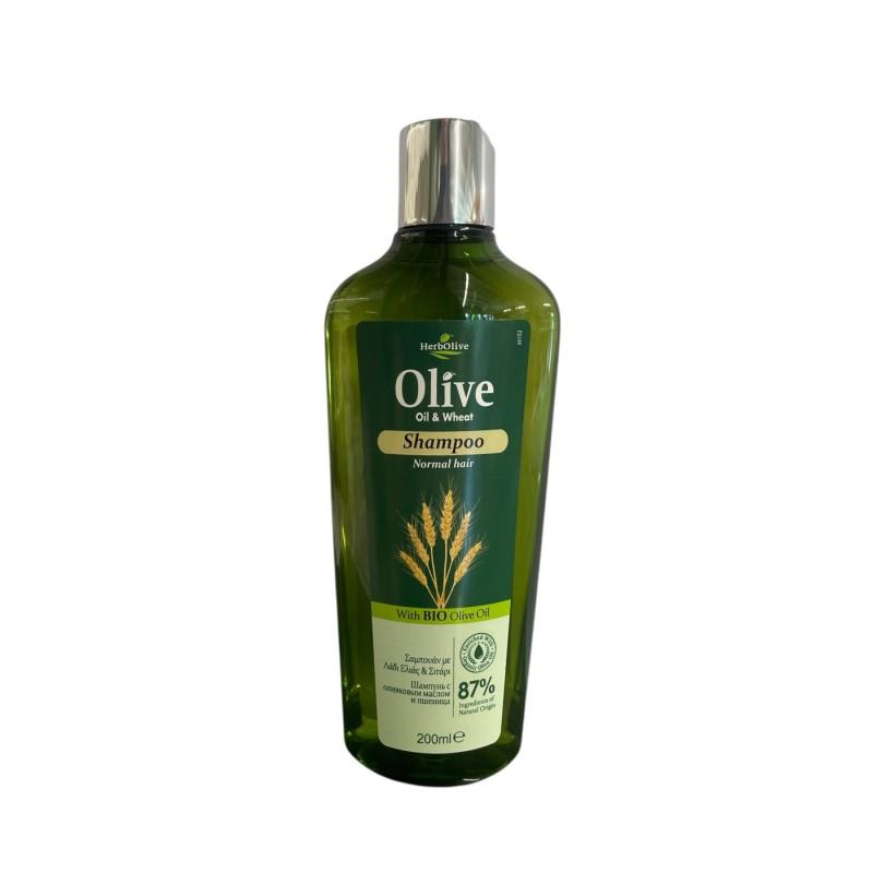 Shampooing à l'huile d'olive et au blé pour cheveux normaux HERBOLIVE 200 ml