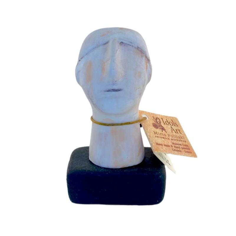Tête figurine cycladique fait main IDOLS ART 17 cm Tête figurine cycladique fait main IDOLS ART 17 cm