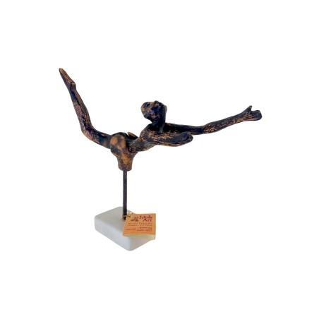 Voltige avec taureau en terre cuite IDOLS ART 30 cm
