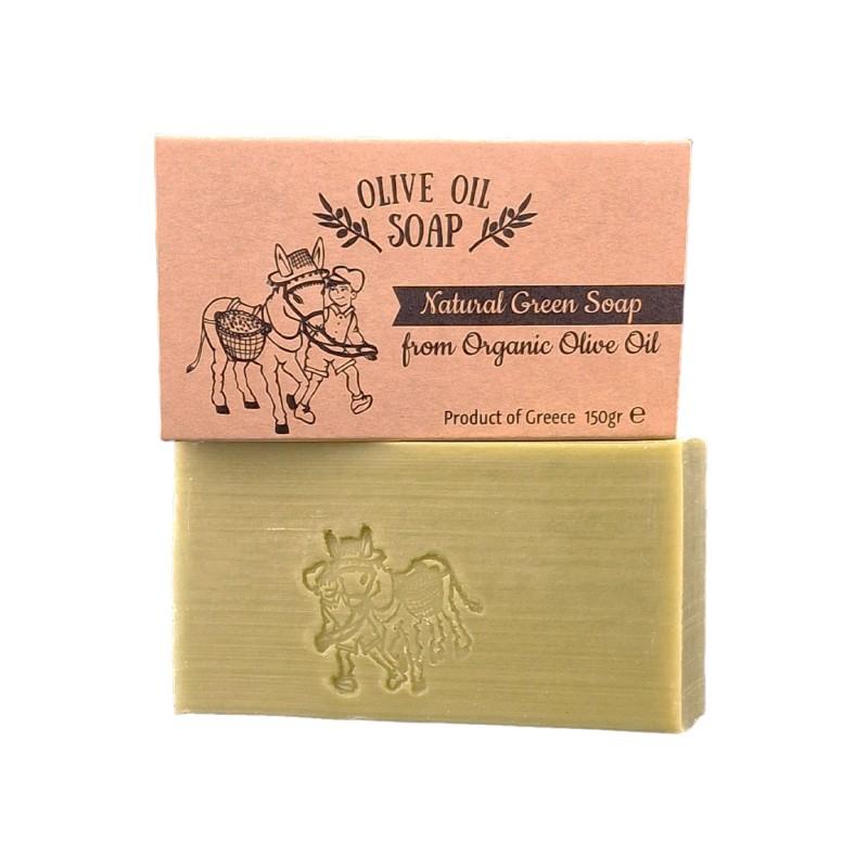 Savon naturel à l'huile d'olive BIO SPANAKIS 150 g Savon naturel à l'huile d'olive BIO SPANAKIS 150 g