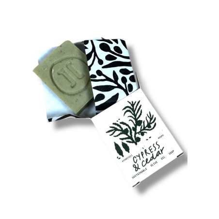 Savon à l'huile d'olive, cyprès et cèdre HELLEO 30 g