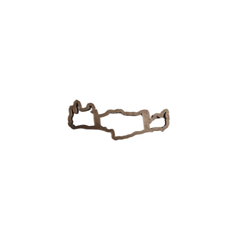 Emporte-pièce en forme de la Crète 11.50 x 4 cm Emporte-pièce en forme de la Crète 11.50 x 4 cm
