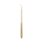 Bougie avec poignée décorée en blanc et paillettes