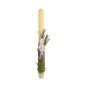Bougie de Pâques artisanale de Grèce décorée avec un lapin de pâques - Lambada 30 cm