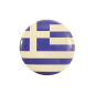 Badge rond en métal personnalisé avec le drapeau grec 5.5 diamètre