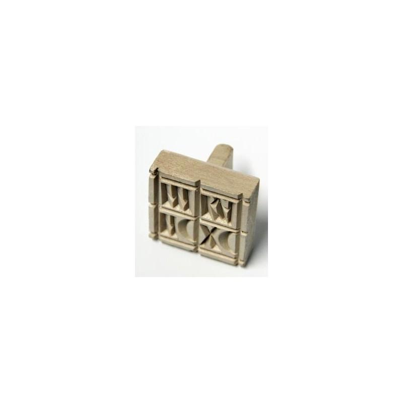 Tampon en bois 5X5 cm