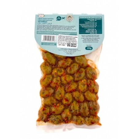 Olives vertes marinées grecques ELLIE 250 g