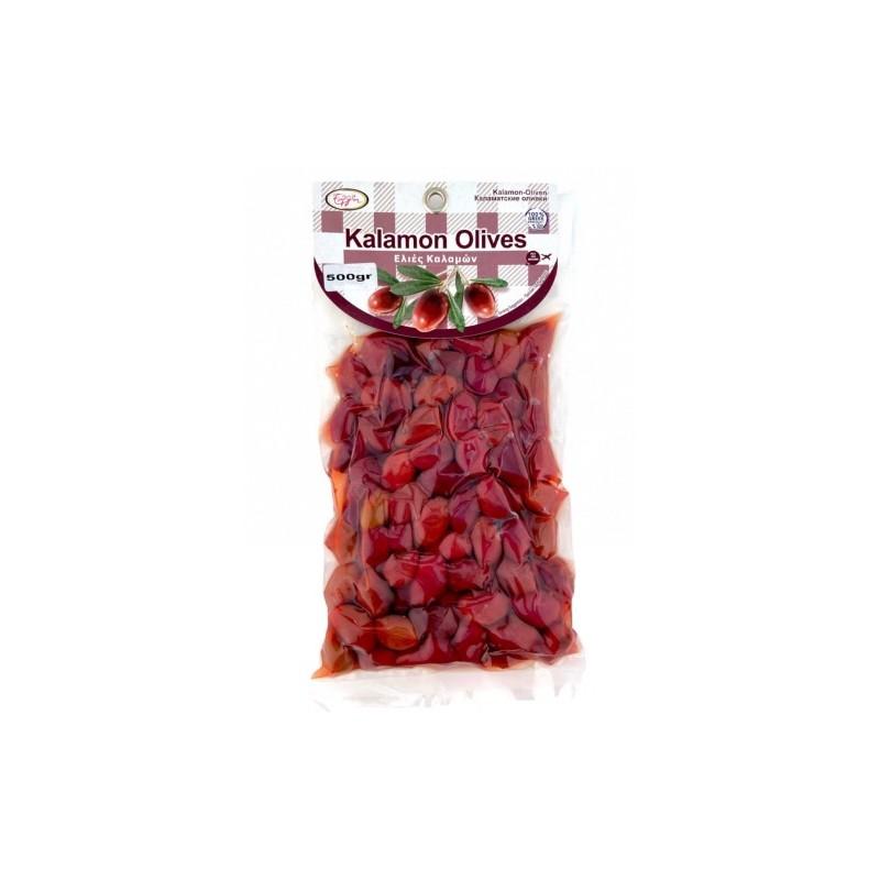 Olives de Kalamata noires naturelles en sous vide ELLIE 500 g