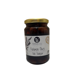 Olives noires Kalamon de Kalamata naturelles en bocal PREMIUM CRETE 190 g net
