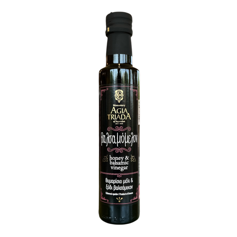 Vinaigre balsamique au miel de thym de Crète AGIA TRIADA 250 ml Vinaigre balsamique au miel de thym de Crète AGIA TRIADA 250 ml