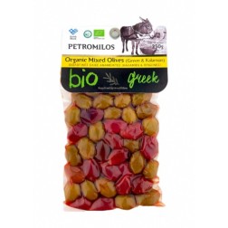 Olives grecques mixtes BIO en sous vide PETROMILOS 250 g